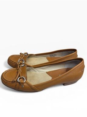 Michael Kors Brown Leather Driving Moc Loafers Slip On Womens Size US 6.5